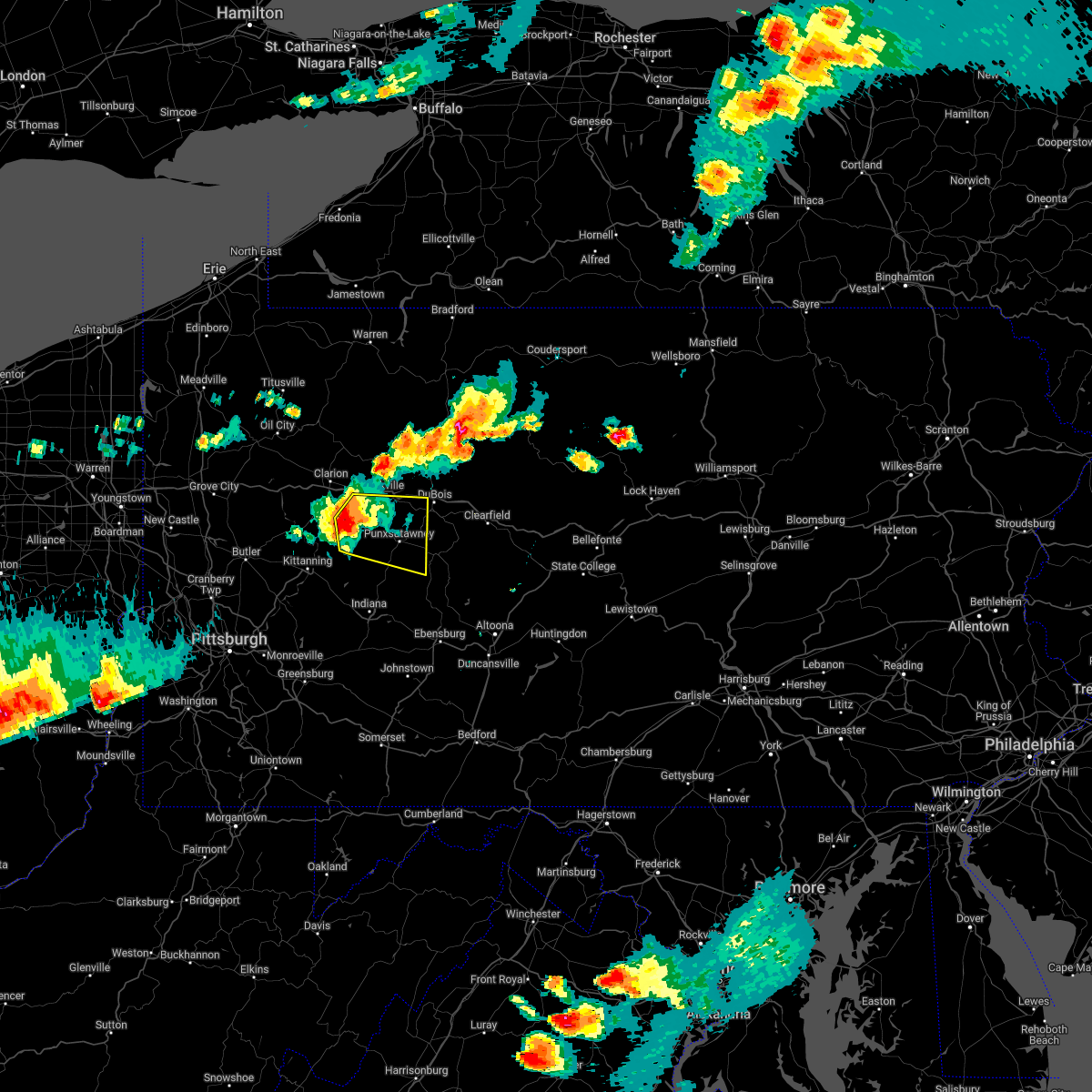 Interactive Hail Maps Hail Map for Dayton, PA