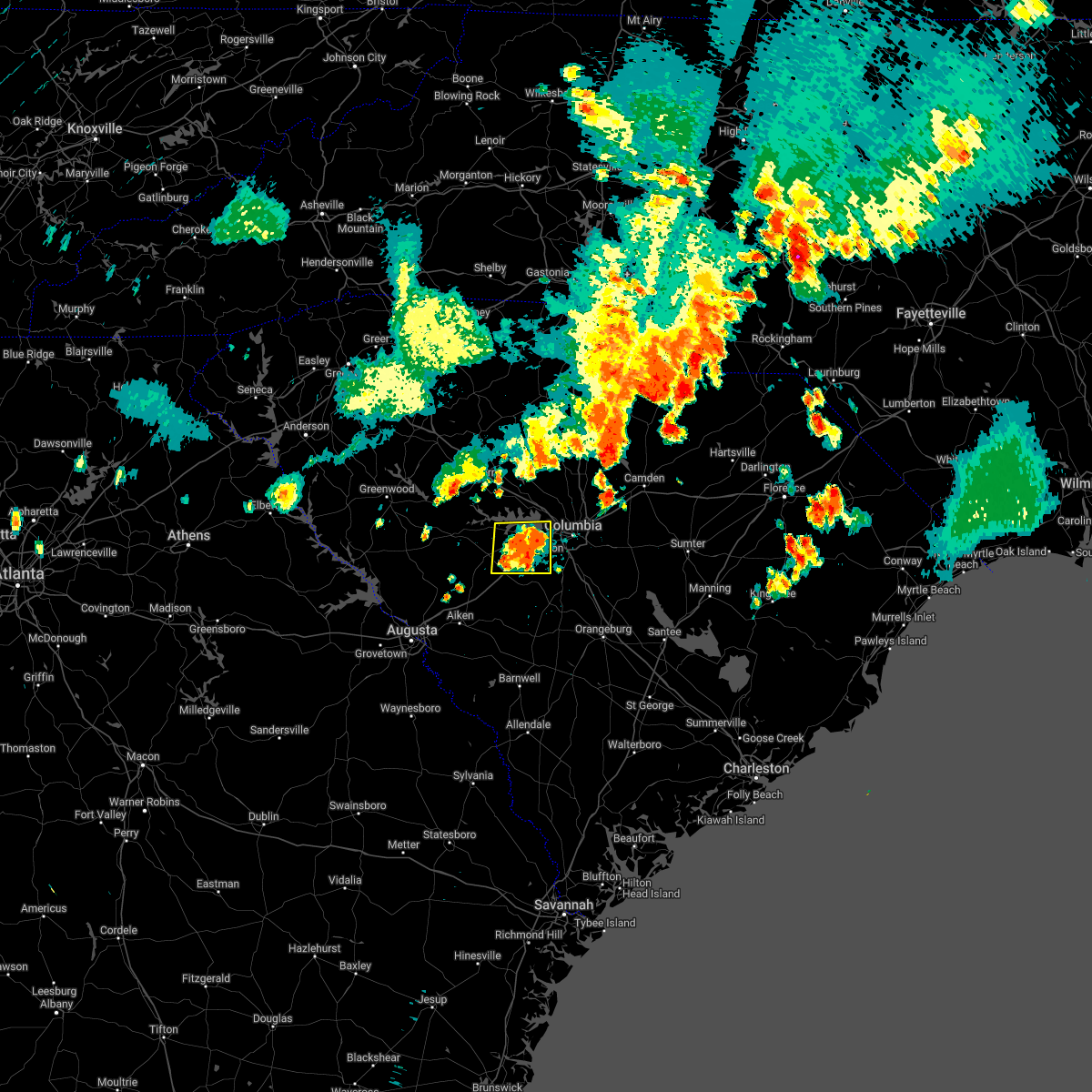 Interactive Hail Maps Hail Map for Gilbert, SC