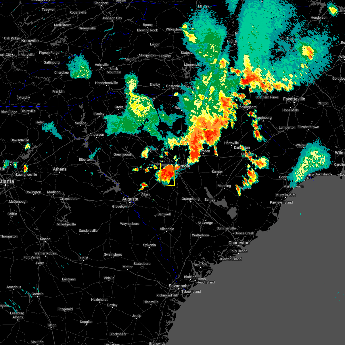 Interactive Hail Maps Hail Map for Oak Grove, SC