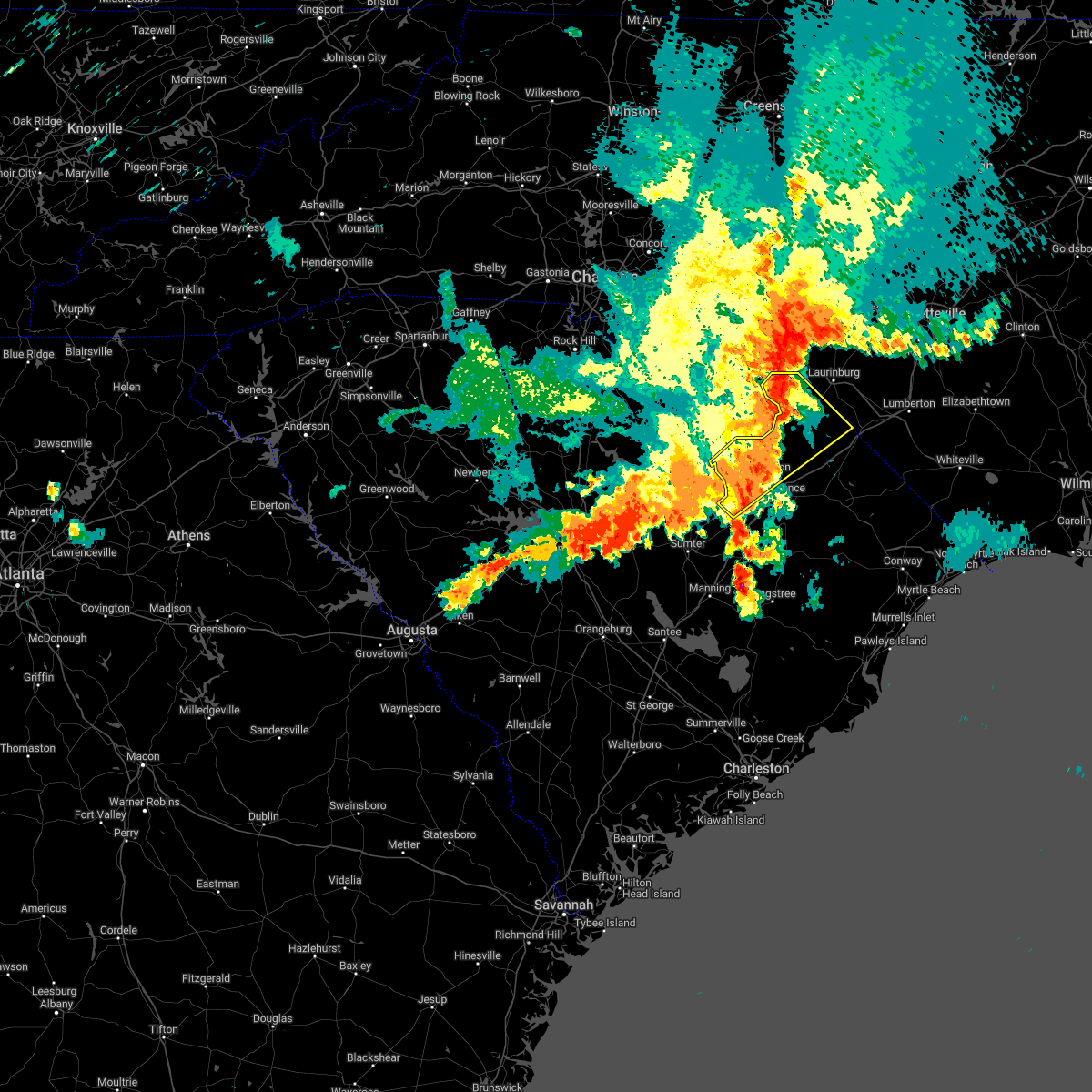 Interactive Hail Maps Hail Map for Darlington, SC