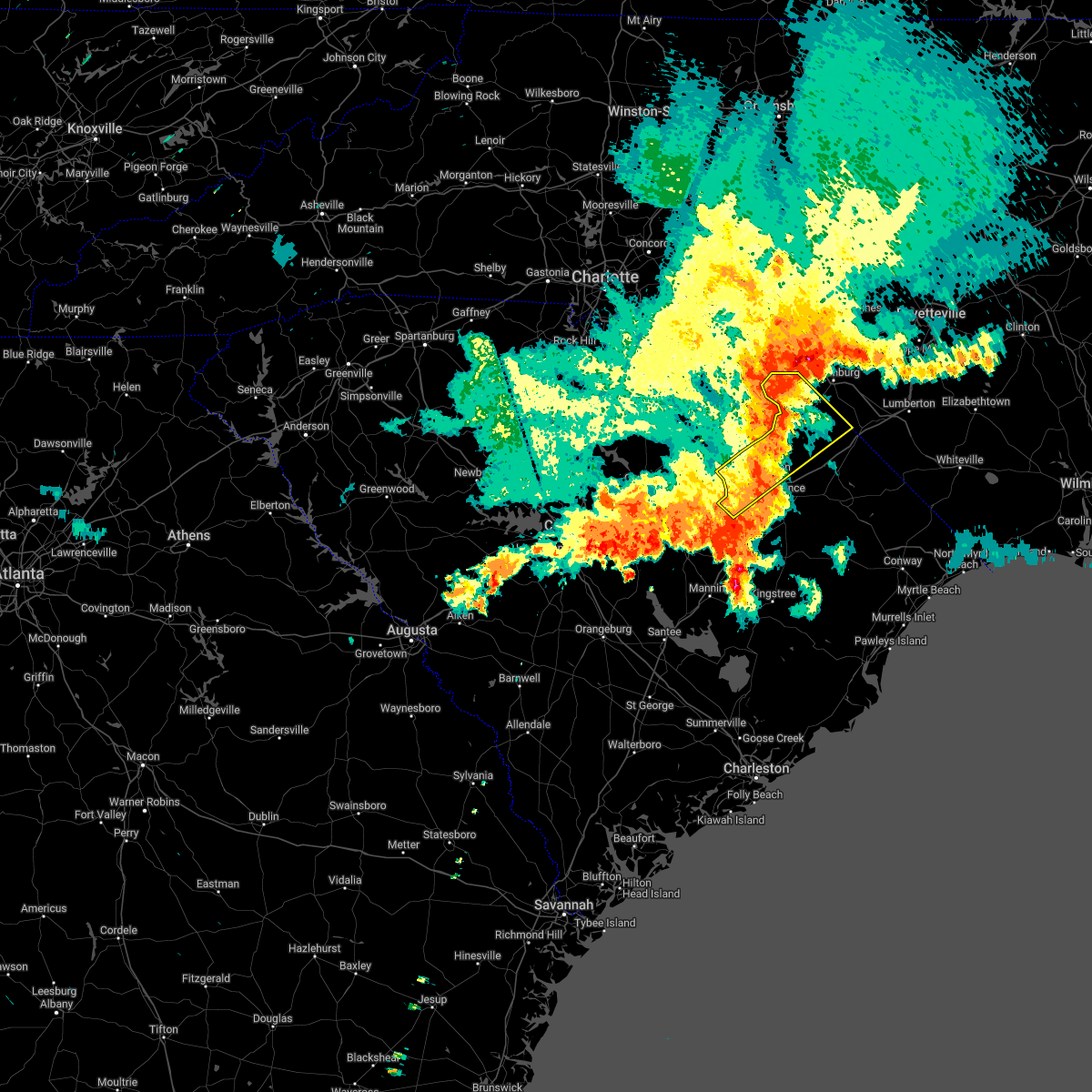 Interactive Hail Maps Hail Map for Darlington, SC