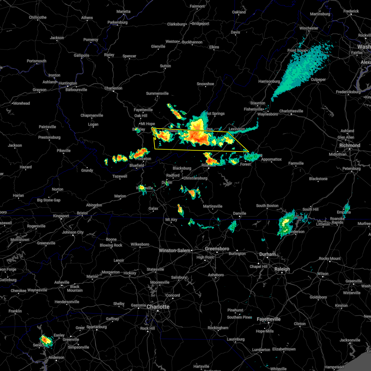 Interactive Hail Maps Hail Map for Hinton, WV