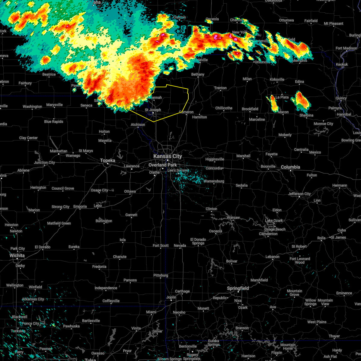 Interactive Hail Maps Hail Map for Amity, MO