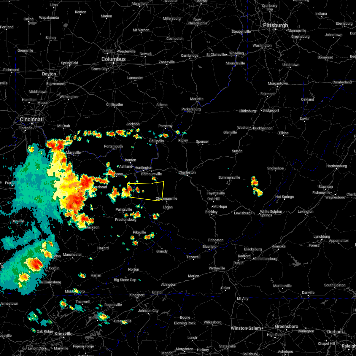 Interactive Hail Maps Hail Map for Louisa, KY