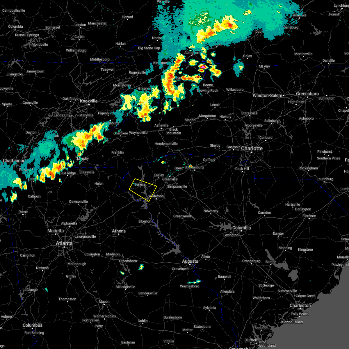 Interactive Hail Maps Hail Map for Seneca, SC