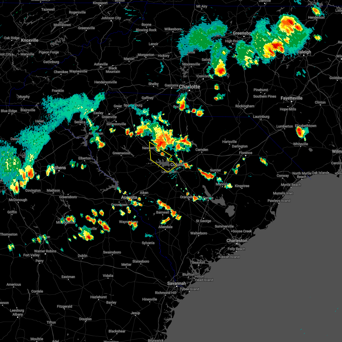 Interactive Hail Maps Hail Map for West Columbia, SC