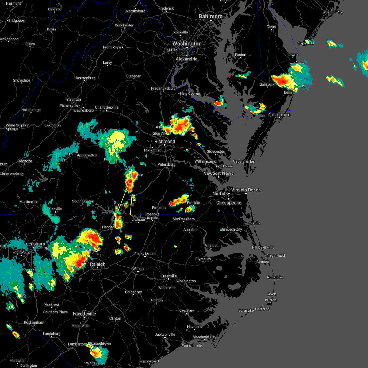 Interactive Hail Maps Hail Map for South Hill, VA