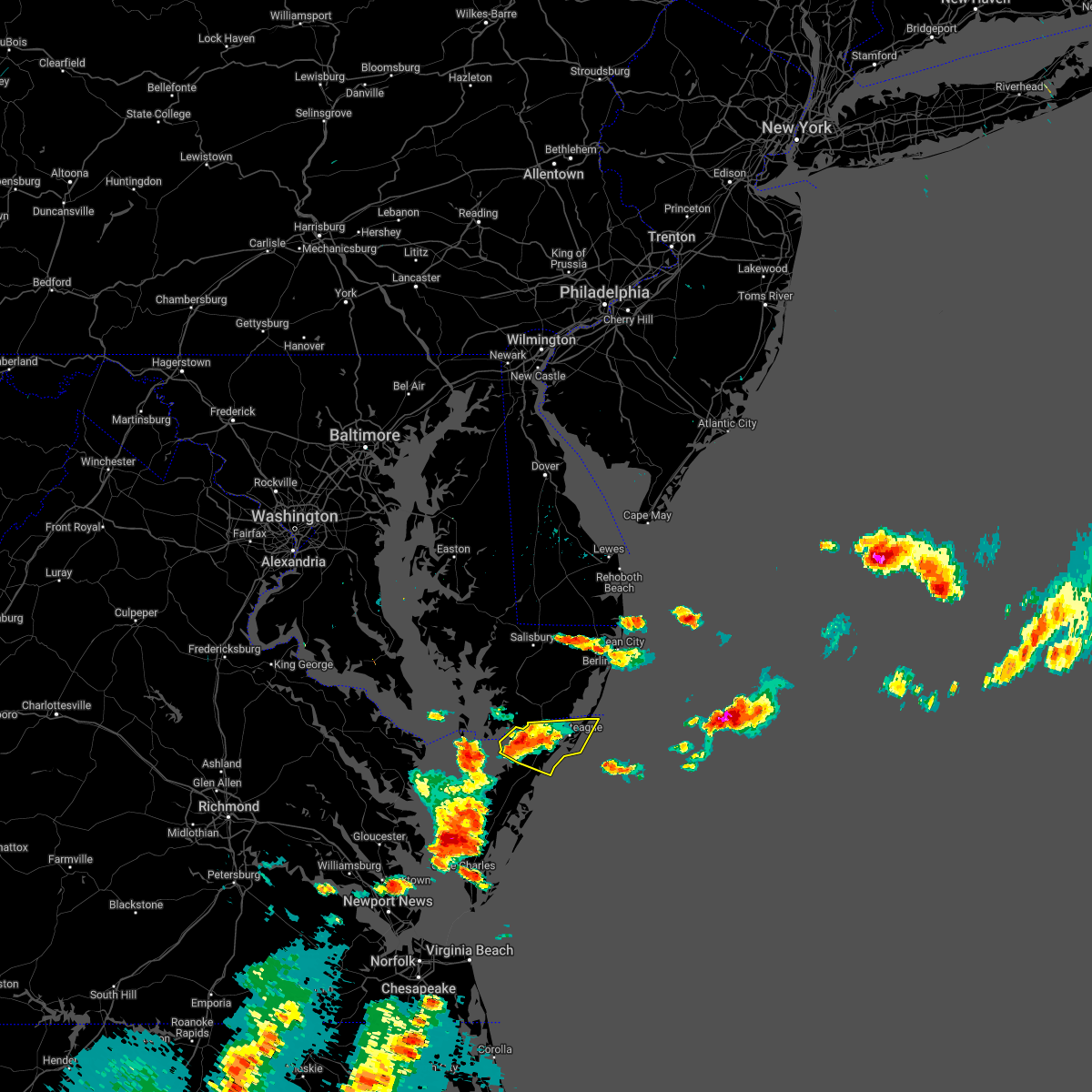 Interactive Hail Maps Hail Map for Bloxom, VA