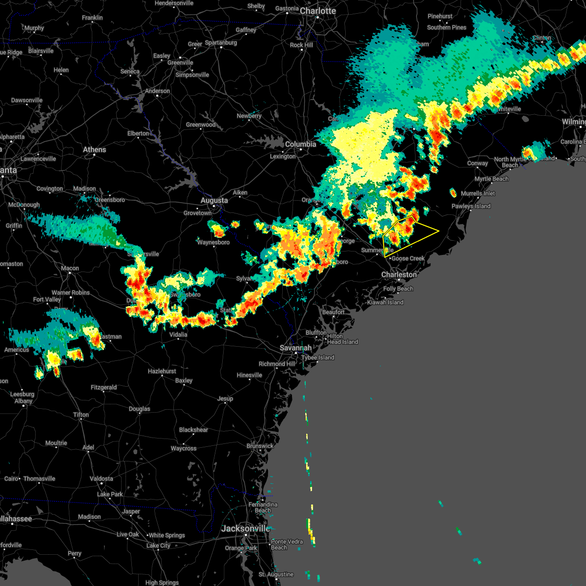 Interactive Hail Maps Hail Map for Ladson, SC