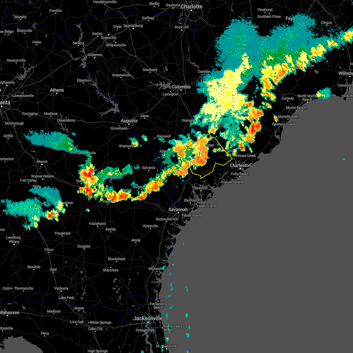 Interactive Hail Maps Hail Map for Ladson, SC