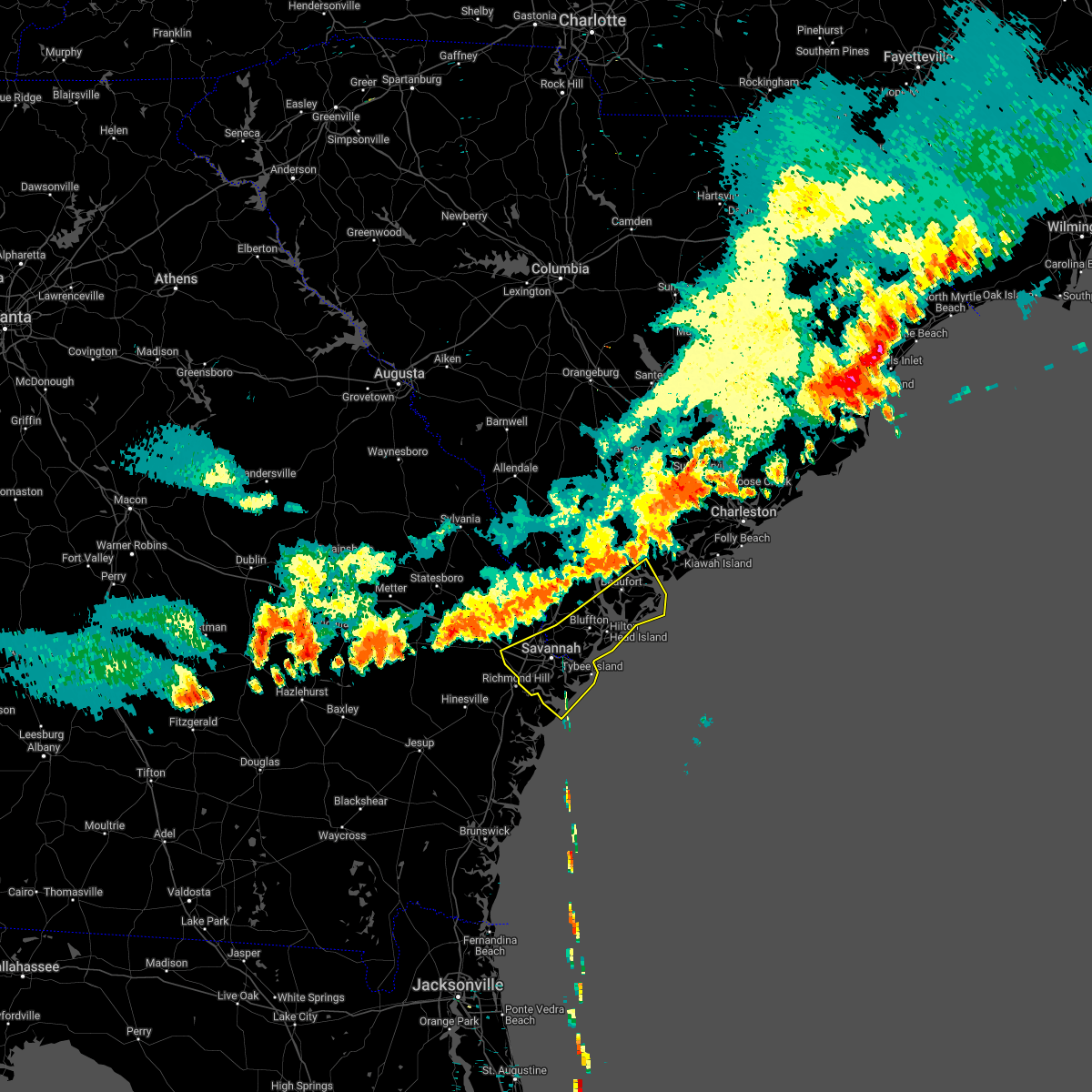 Interactive Hail Maps Hail Map for Hilton Head Island, SC