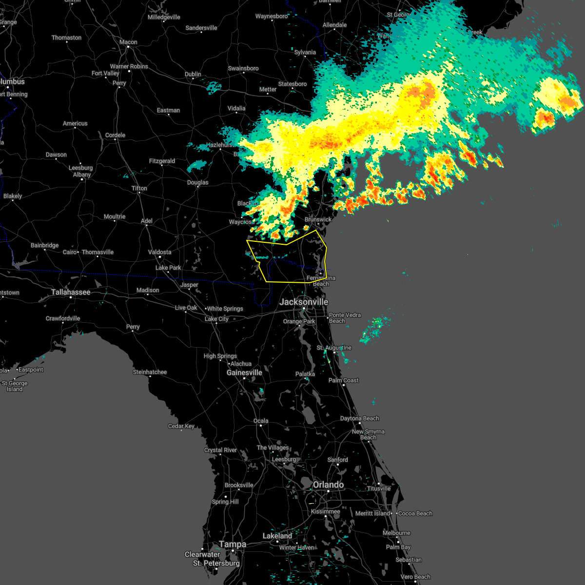 Interactive Hail Maps Hail Map for Jacksonville, FL
