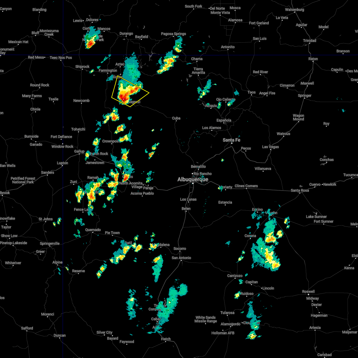 Interactive Hail Maps Hail Map for Nageezi, NM