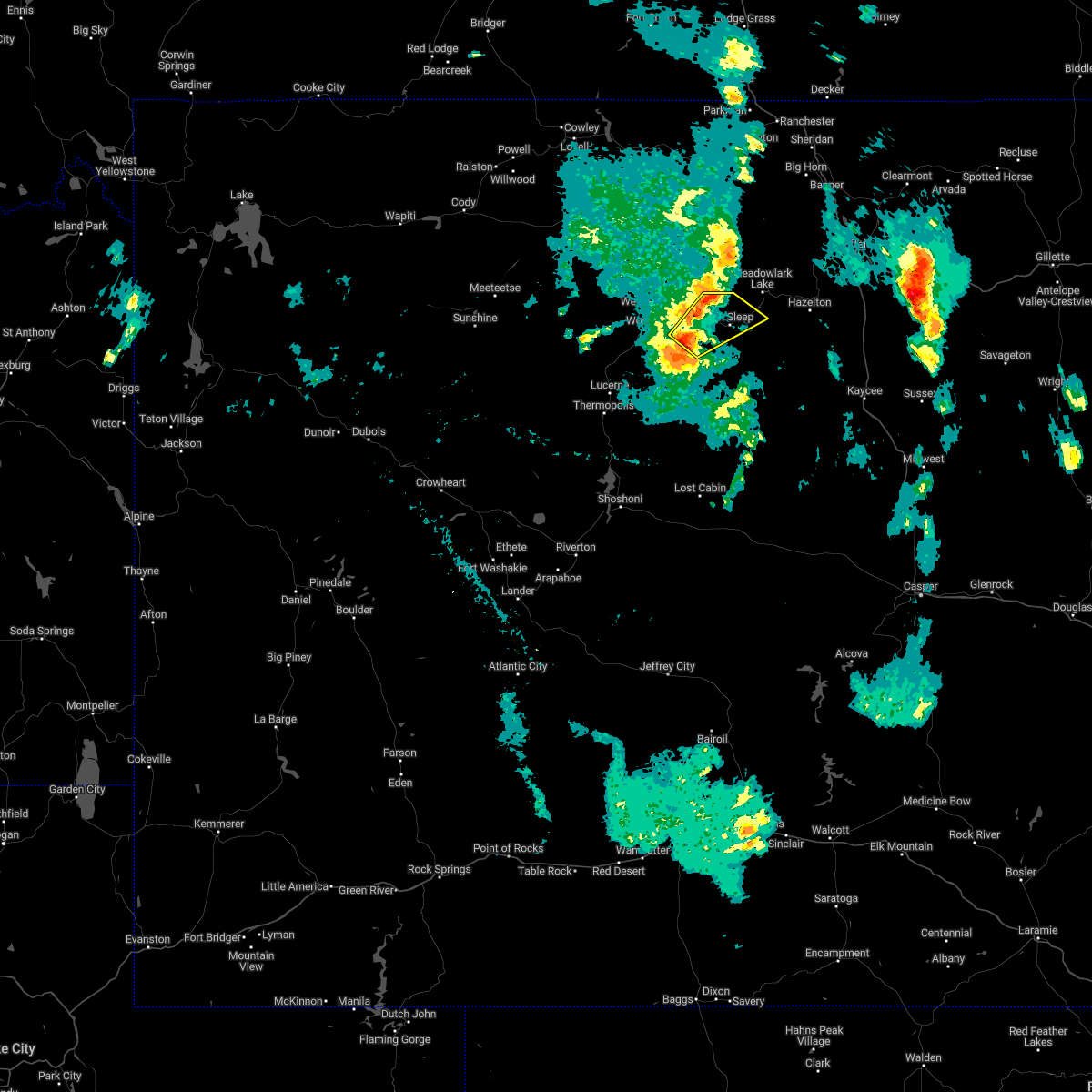 Interactive Hail Maps Hail Map for Ten Sleep, WY