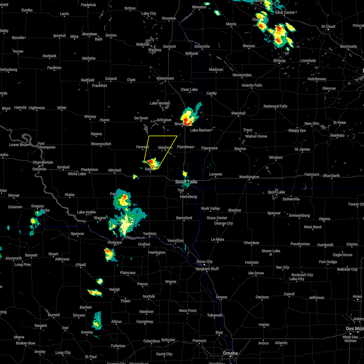 Interactive Hail Maps Hail Map for Lake Madison, SD