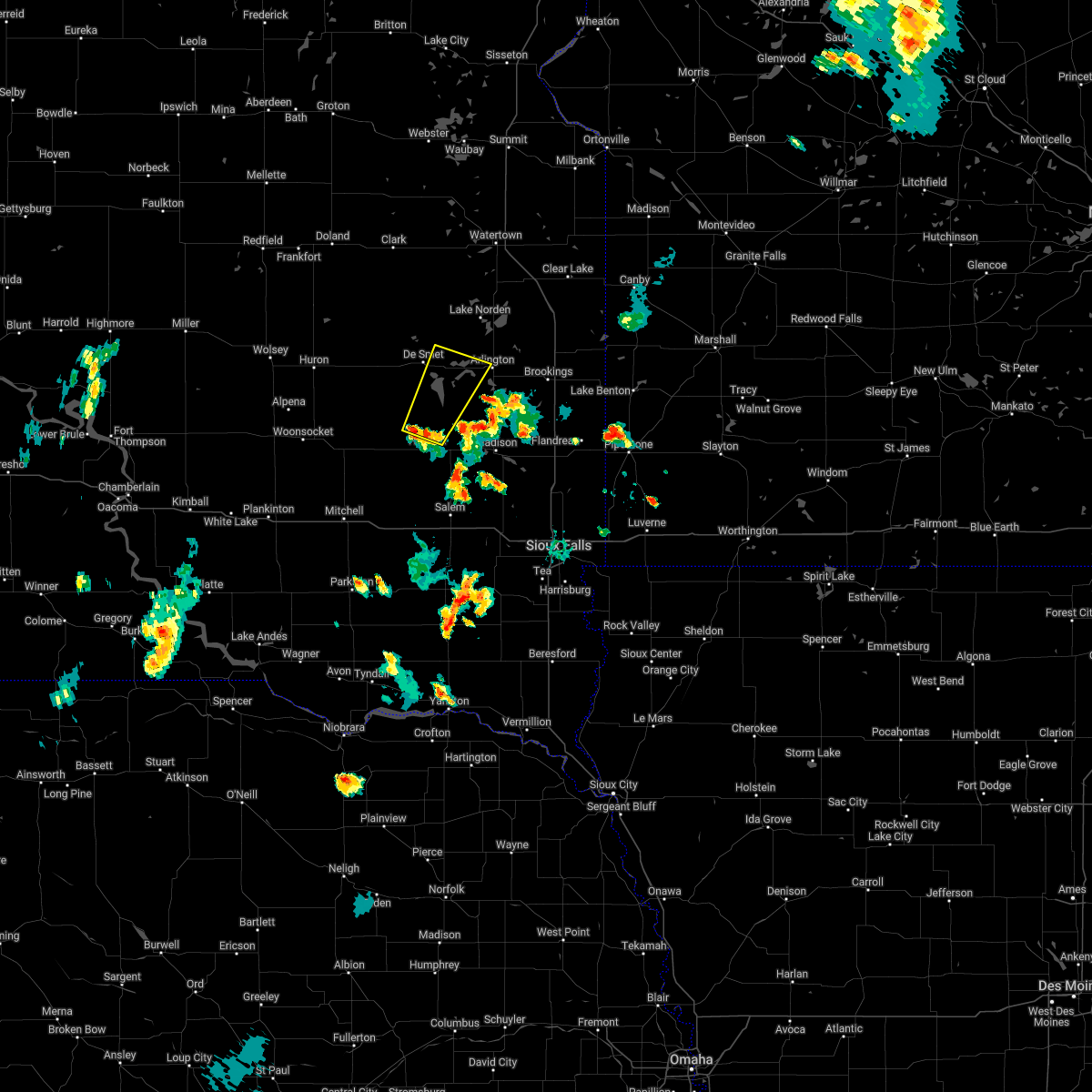 Interactive Hail Maps Hail Map for Lake Preston, SD