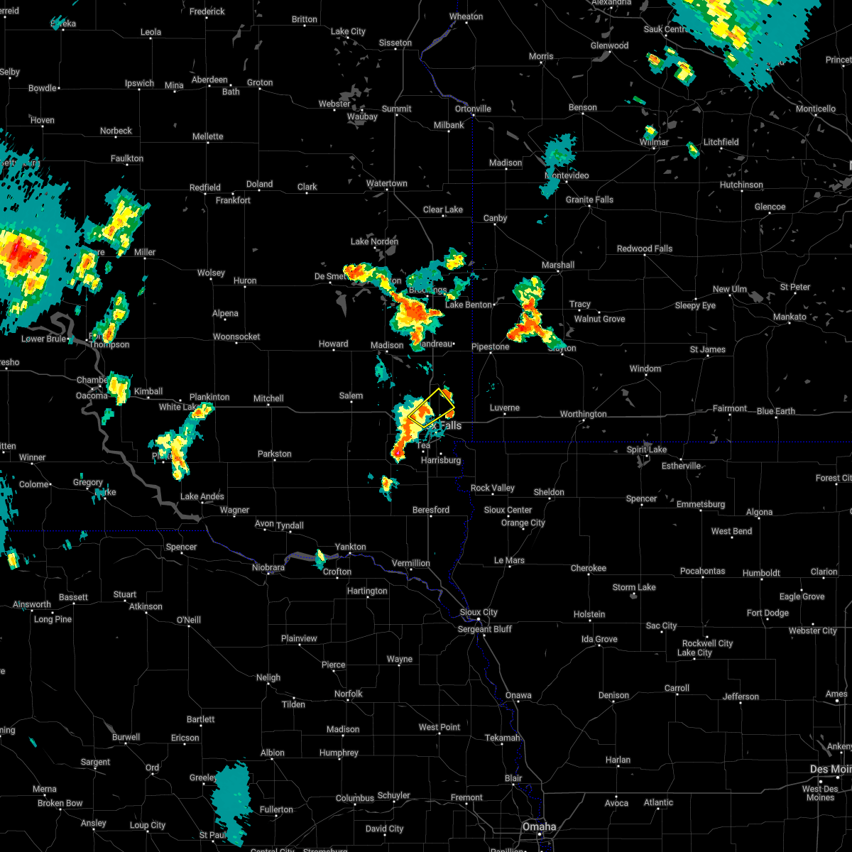 Interactive Hail Maps Hail Map for Baltic, SD
