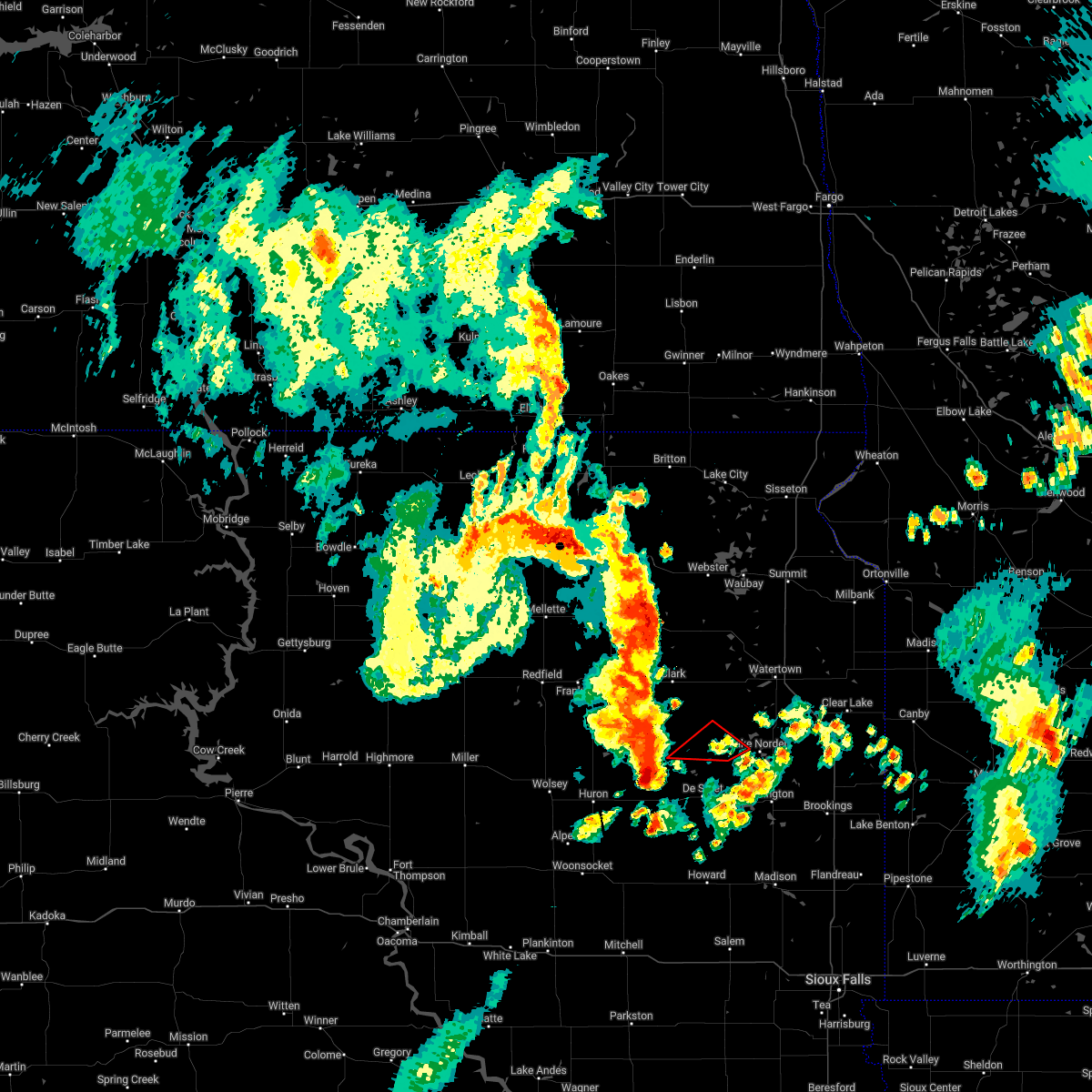 Interactive Hail Maps Hail Map for Willow Lake, SD