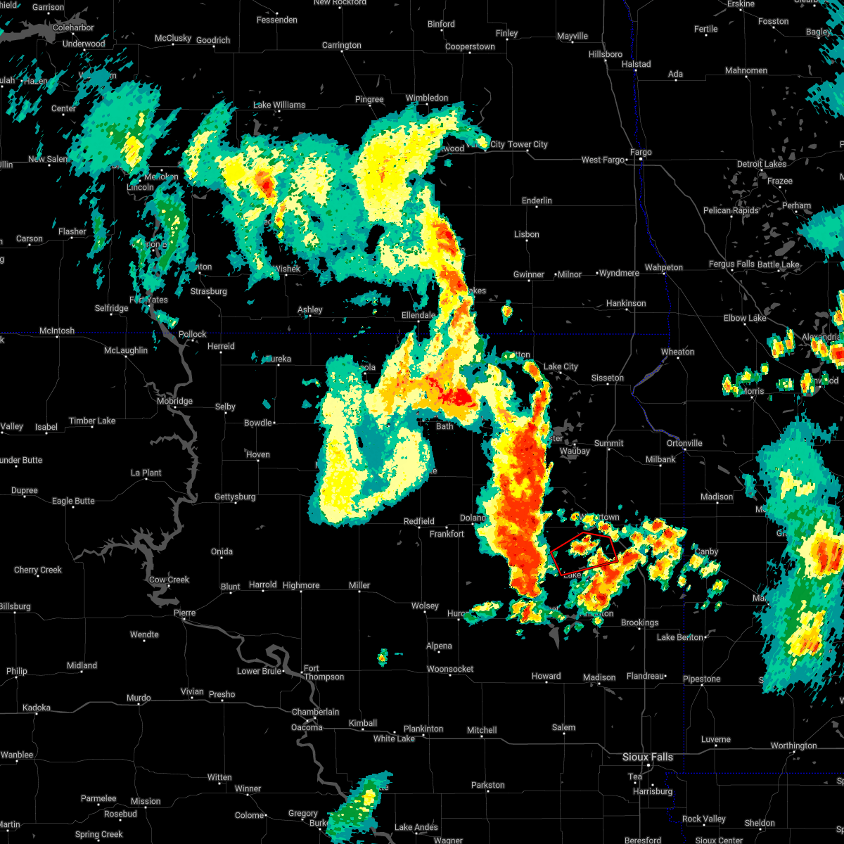 Interactive Hail Maps Hail Map for Hazel, SD