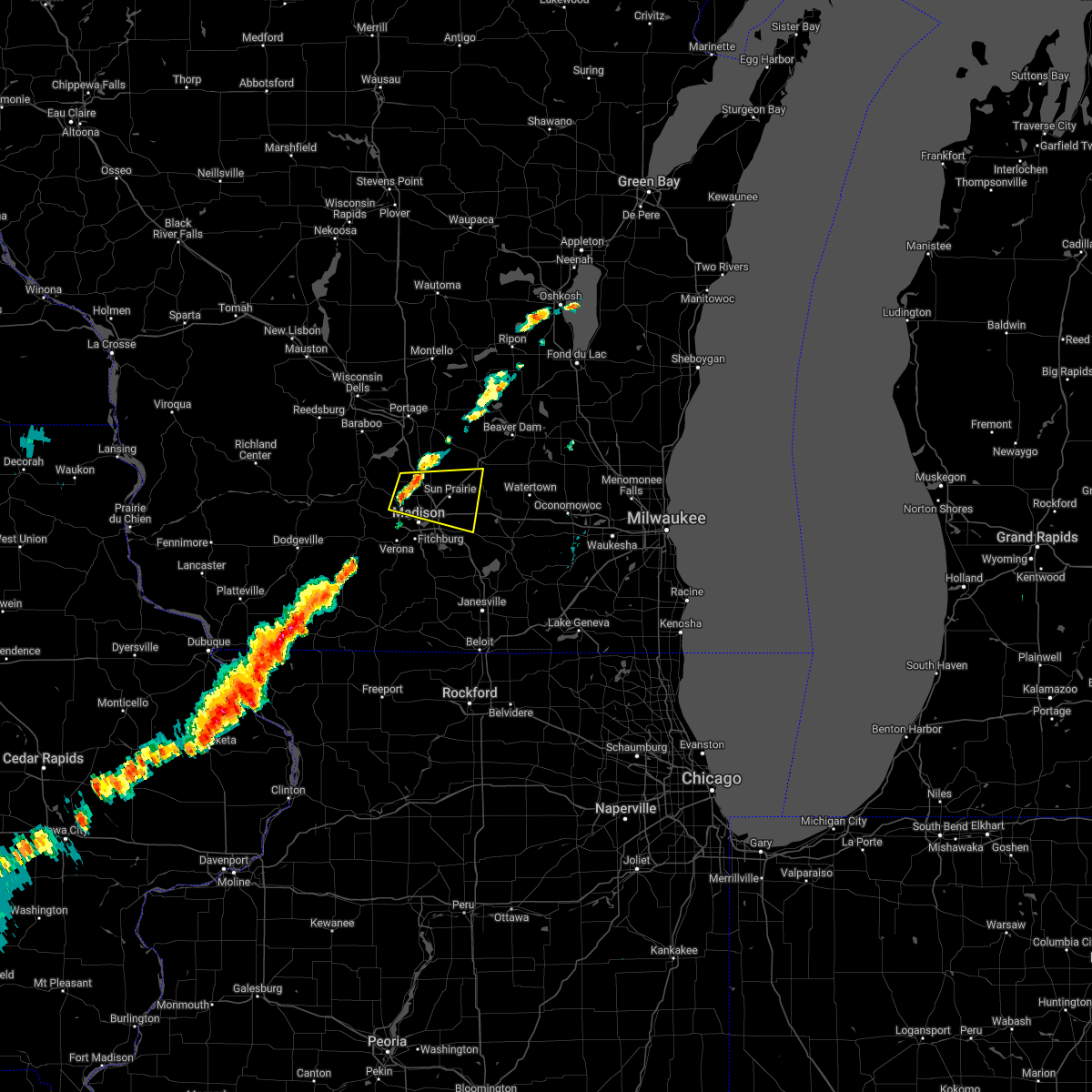 Interactive Hail Maps Hail Map for DeForest, WI