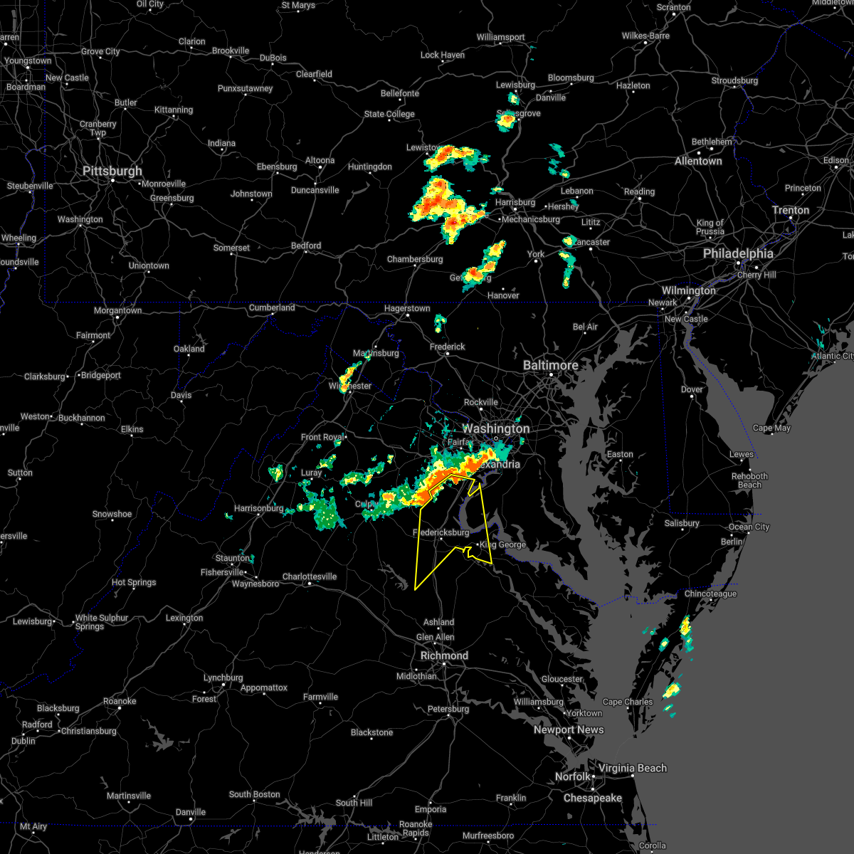 Interactive Hail Maps Hail Map for Fredericksburg, VA