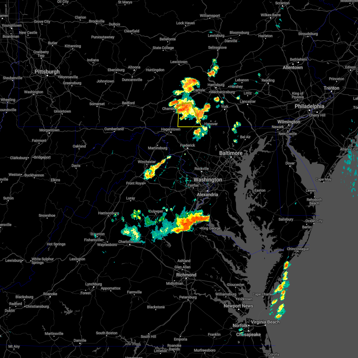 Interactive Hail Maps Hail Map for Gettysburg, PA