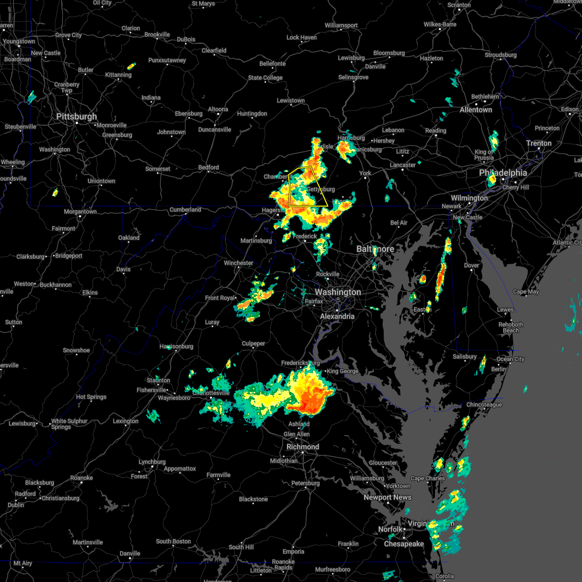 Interactive Hail Maps Hail Map for Cashtown, PA