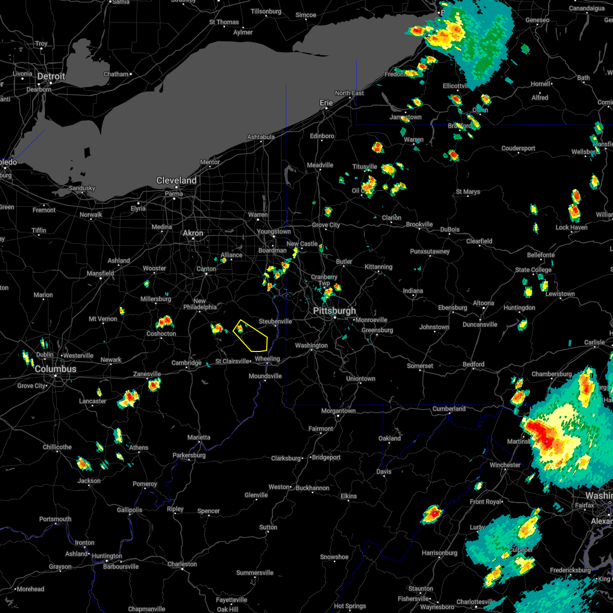 Interactive Hail Maps Hail Map for Harrisville, OH
