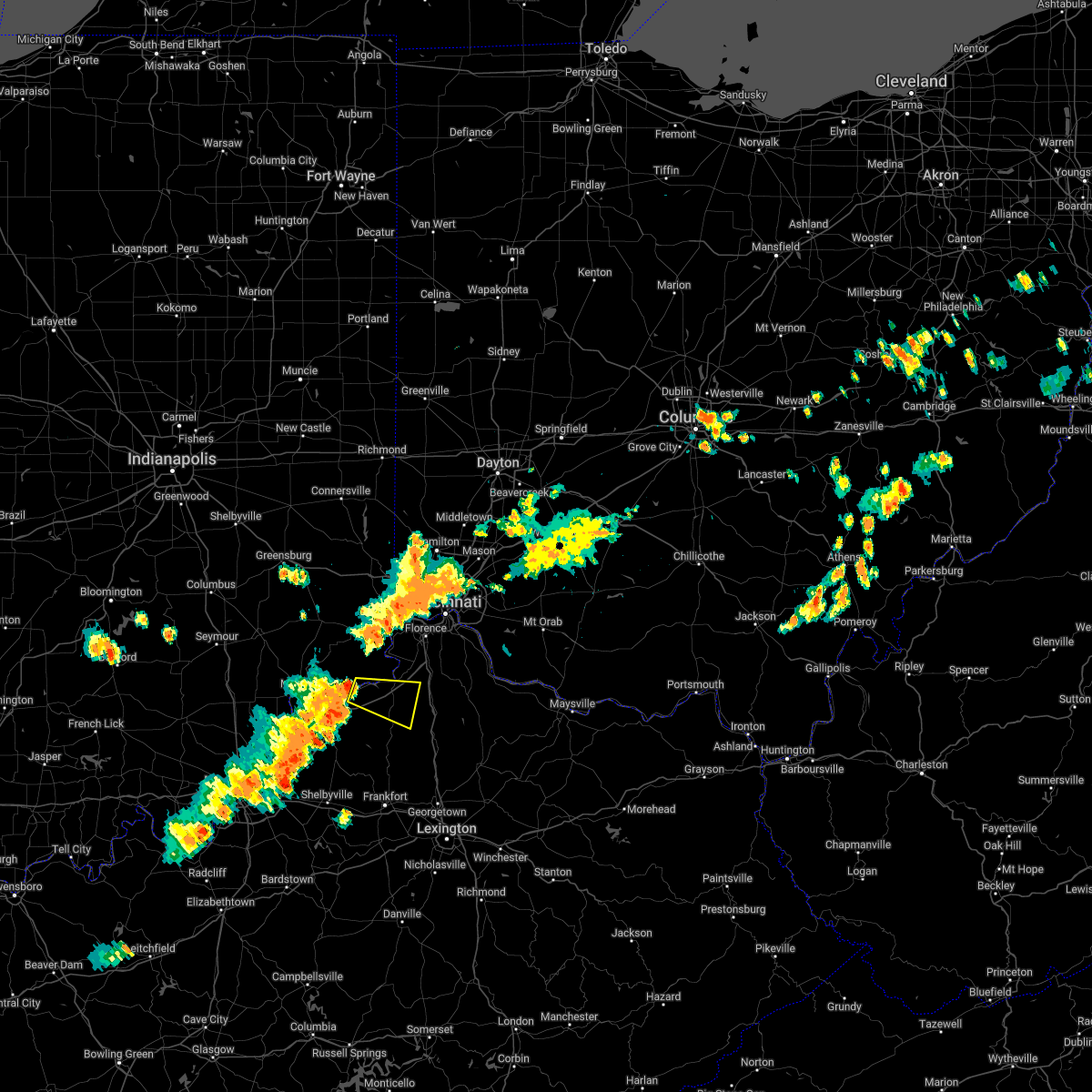Interactive Hail Maps Hail Map for Sanders, KY