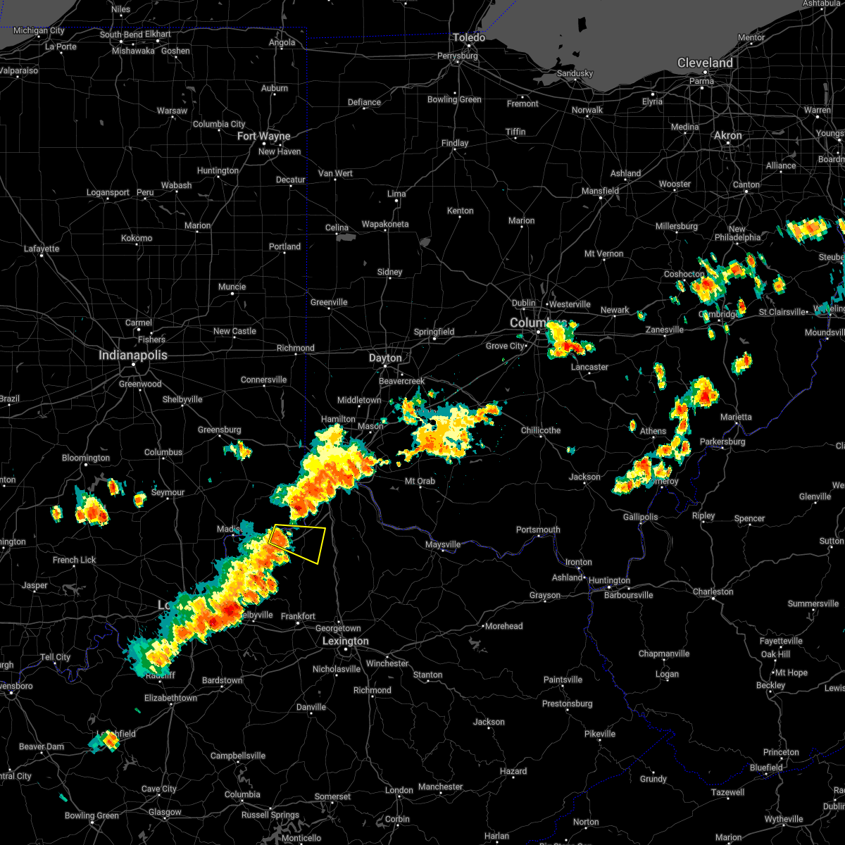 Interactive Hail Maps Hail Map for Vevay, KY