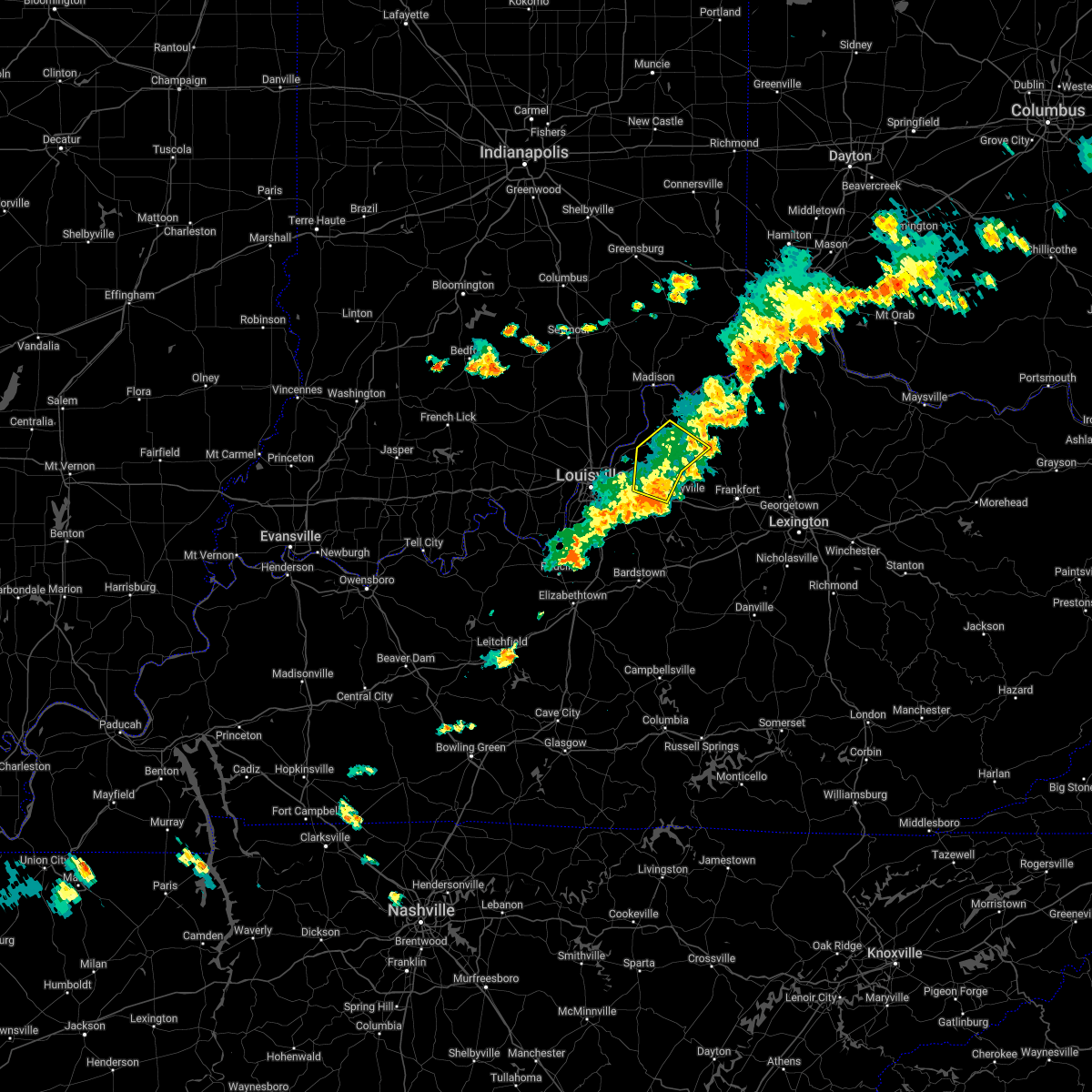 Interactive Hail Maps Hail Map for Eminence, KY