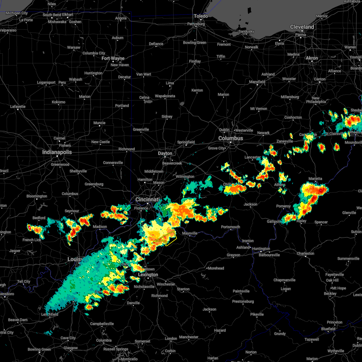Interactive Hail Maps Hail Map for Brooksville, KY