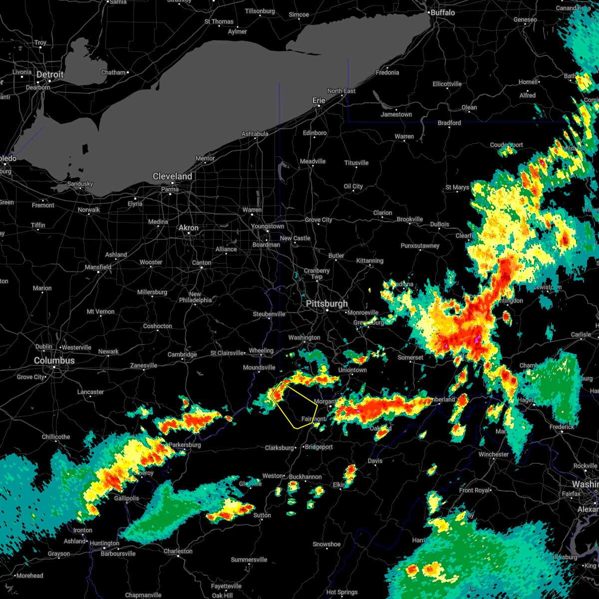 Interactive Hail Maps Hail Map for Fairmont, WV