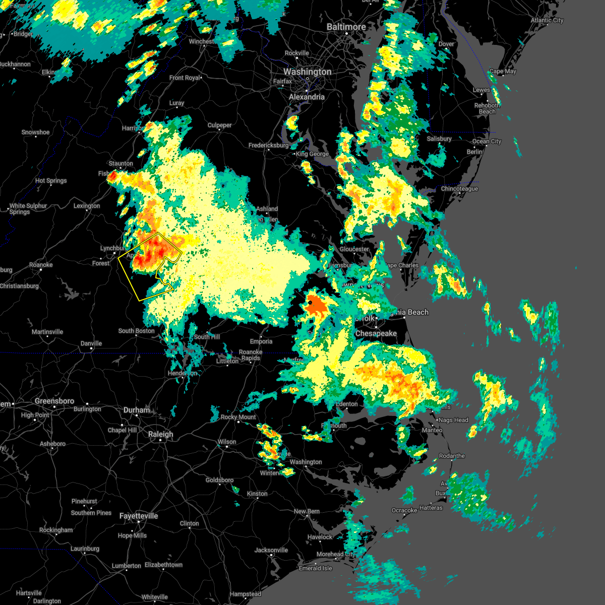 Interactive Hail Maps Hail Map for Appomattox, VA