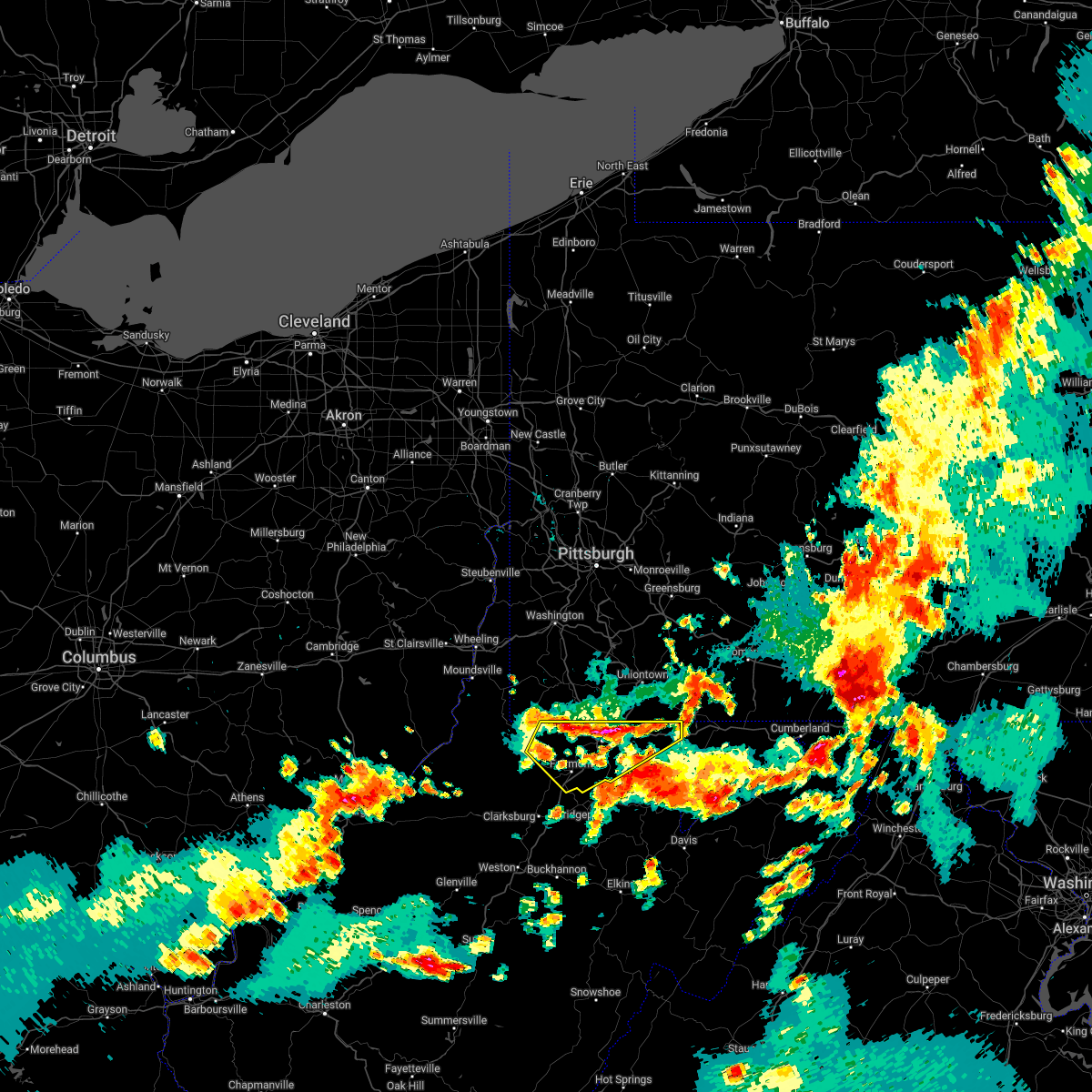 Interactive Hail Maps Hail Map for Fairmont, WV