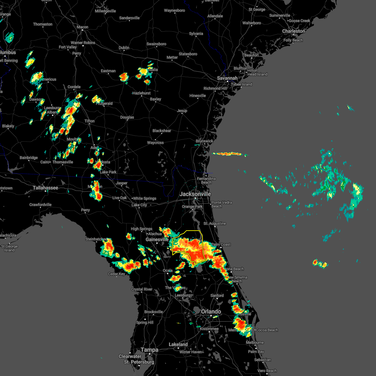 Interactive Hail Maps Hail Map for Pomona Park, FL