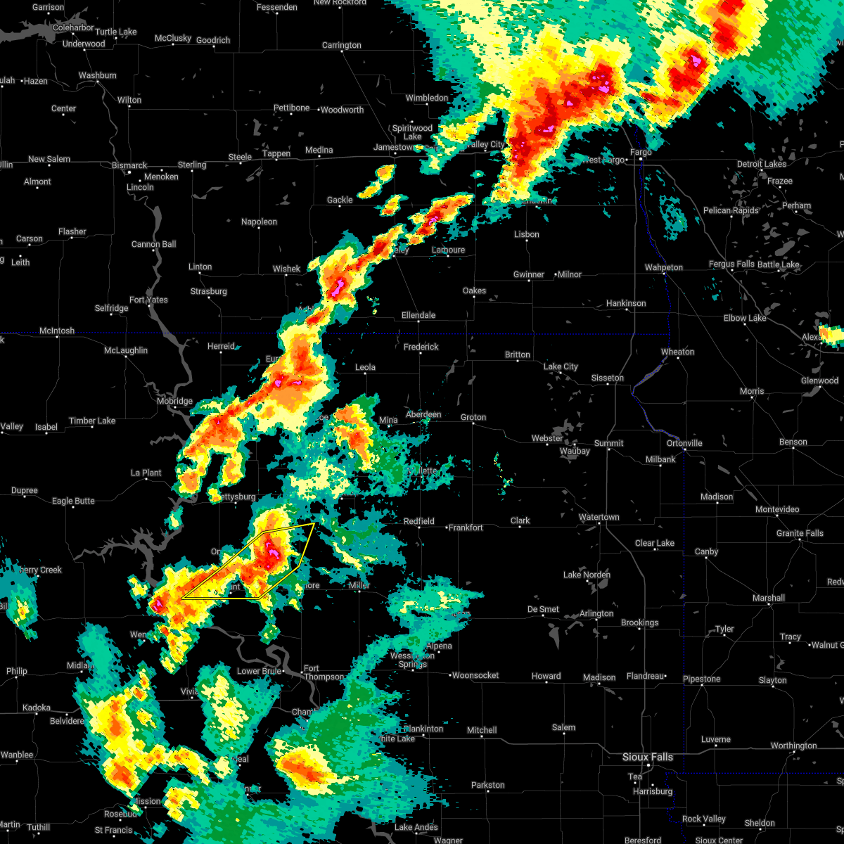 Interactive Hail Maps Hail Map for Harrold, SD