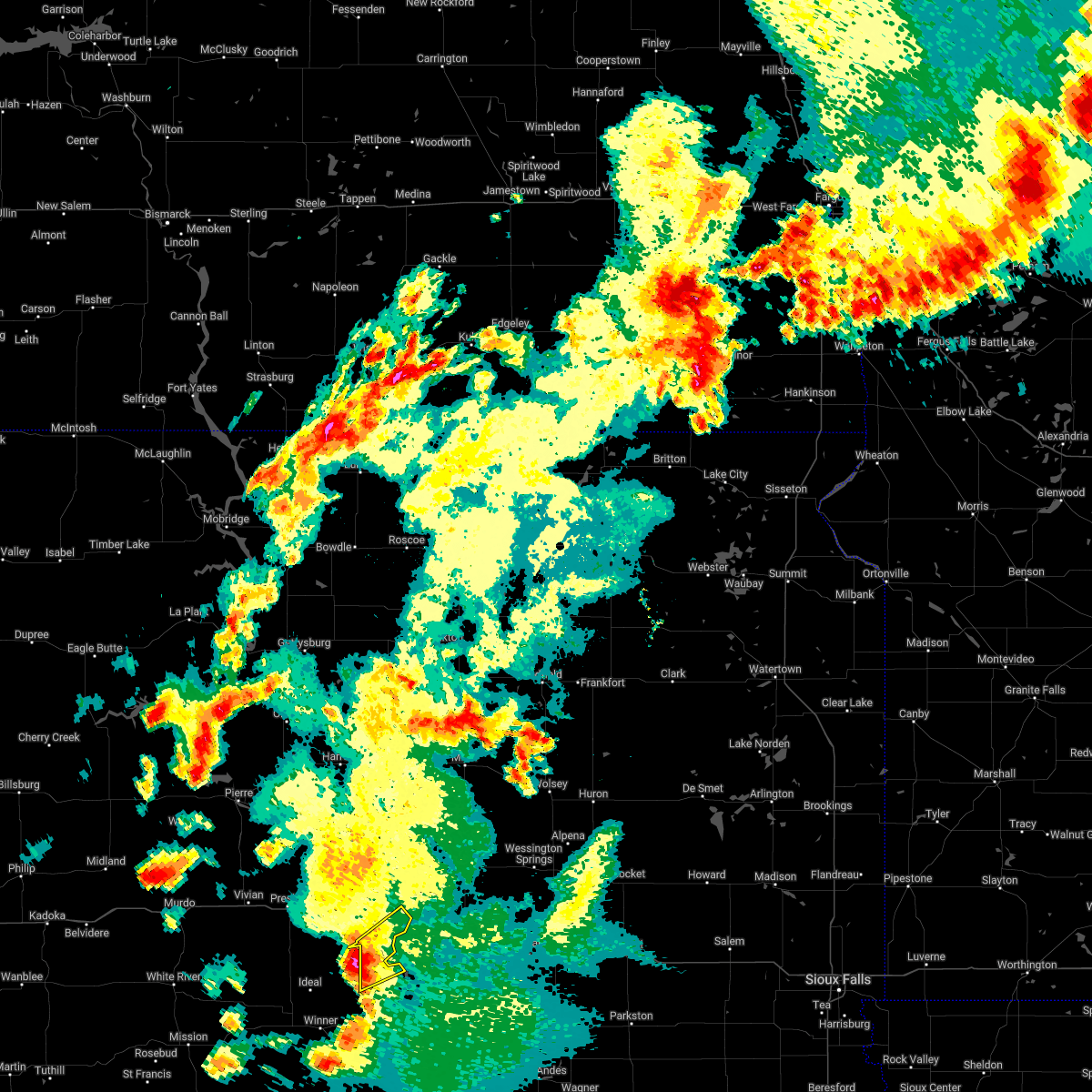 Interactive Hail Maps Hail Map for Chamberlain, SD