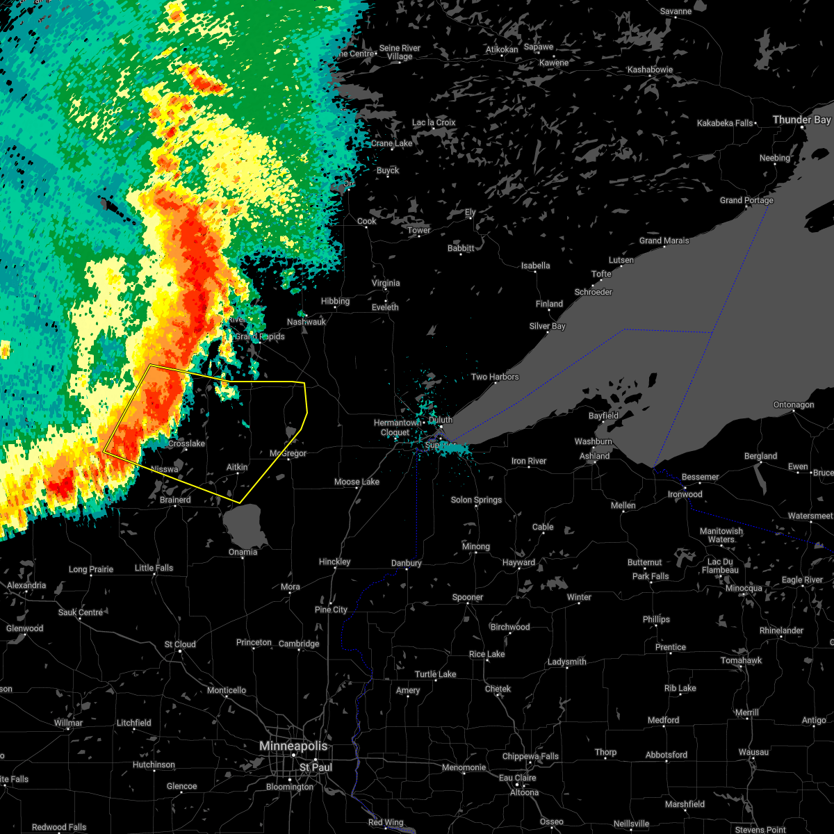 Interactive Hail Maps Hail Map for Crosby, MN