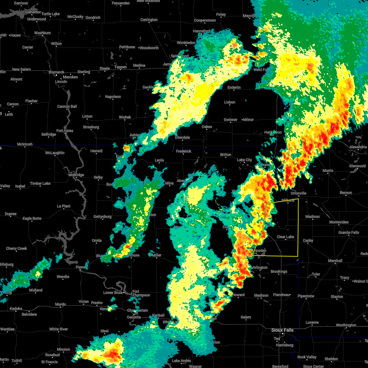 Interactive Hail Maps Hail Map for Milbank, SD