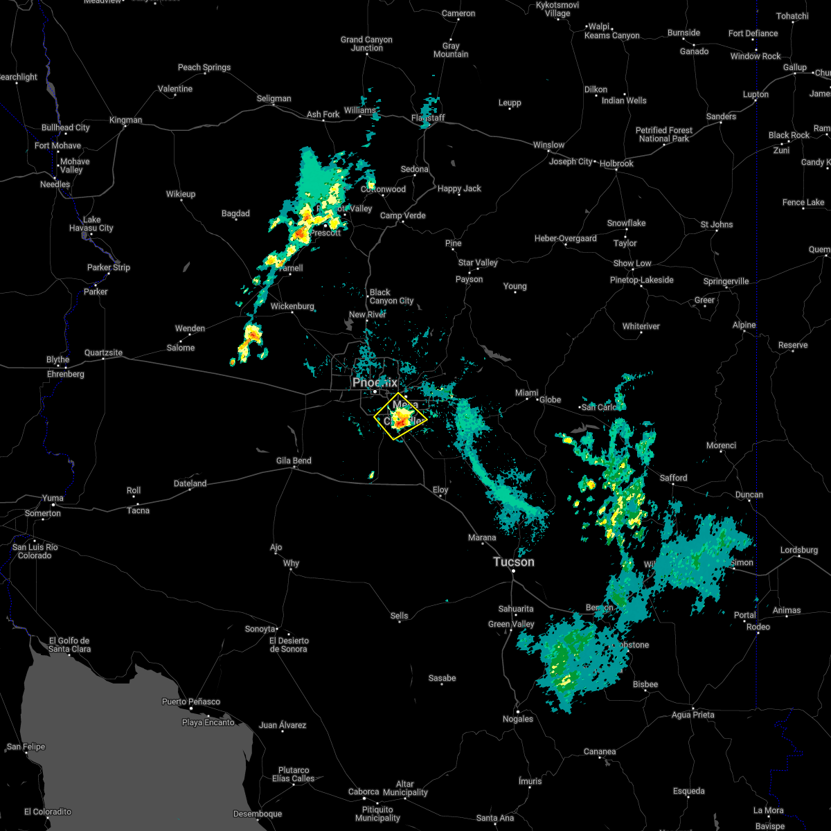 Interactive Hail Maps Hail Map for Tempe, AZ