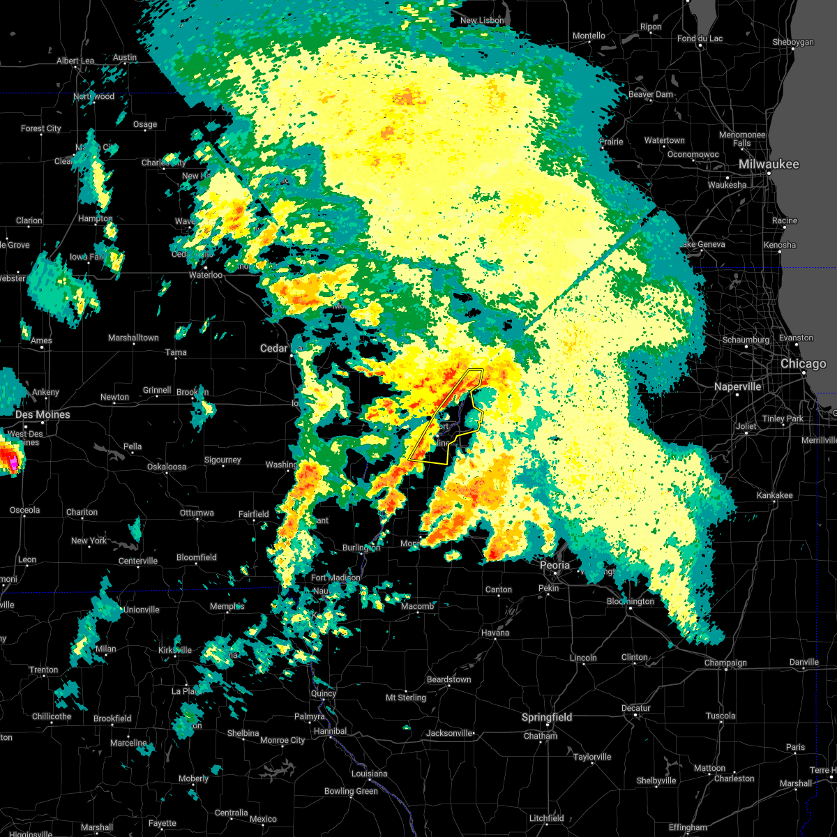 Interactive Hail Maps Hail Map for Davenport, IA