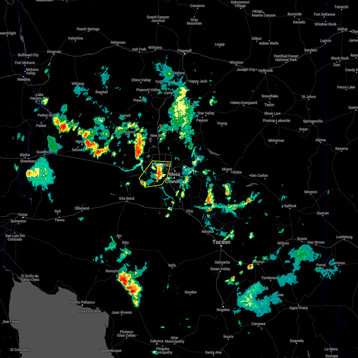 Interactive Hail Maps Hail Map for Tempe, AZ