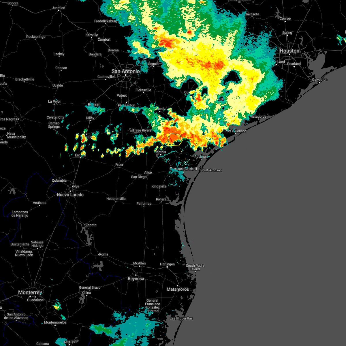 Interactive Hail Maps Hail Map for Skidmore, TX