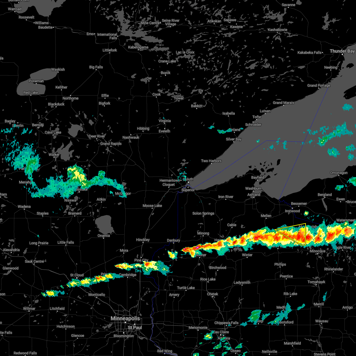 Interactive Hail Maps Hail Map for Lac du Flambeau, WI