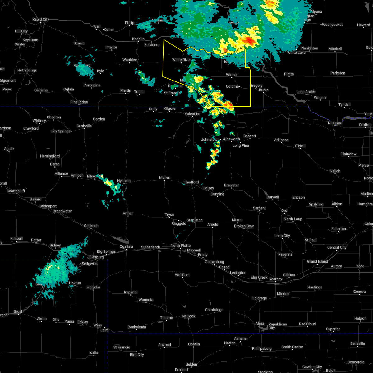 Interactive Hail Maps Hail Map for Winner, SD