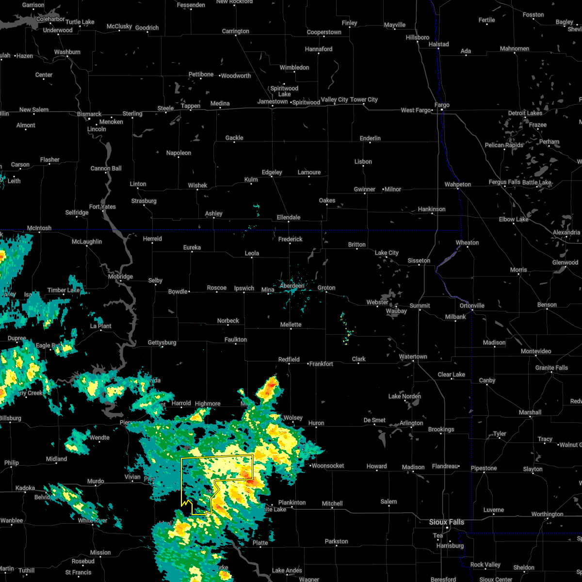Interactive Hail Maps Hail Map for Reliance, SD