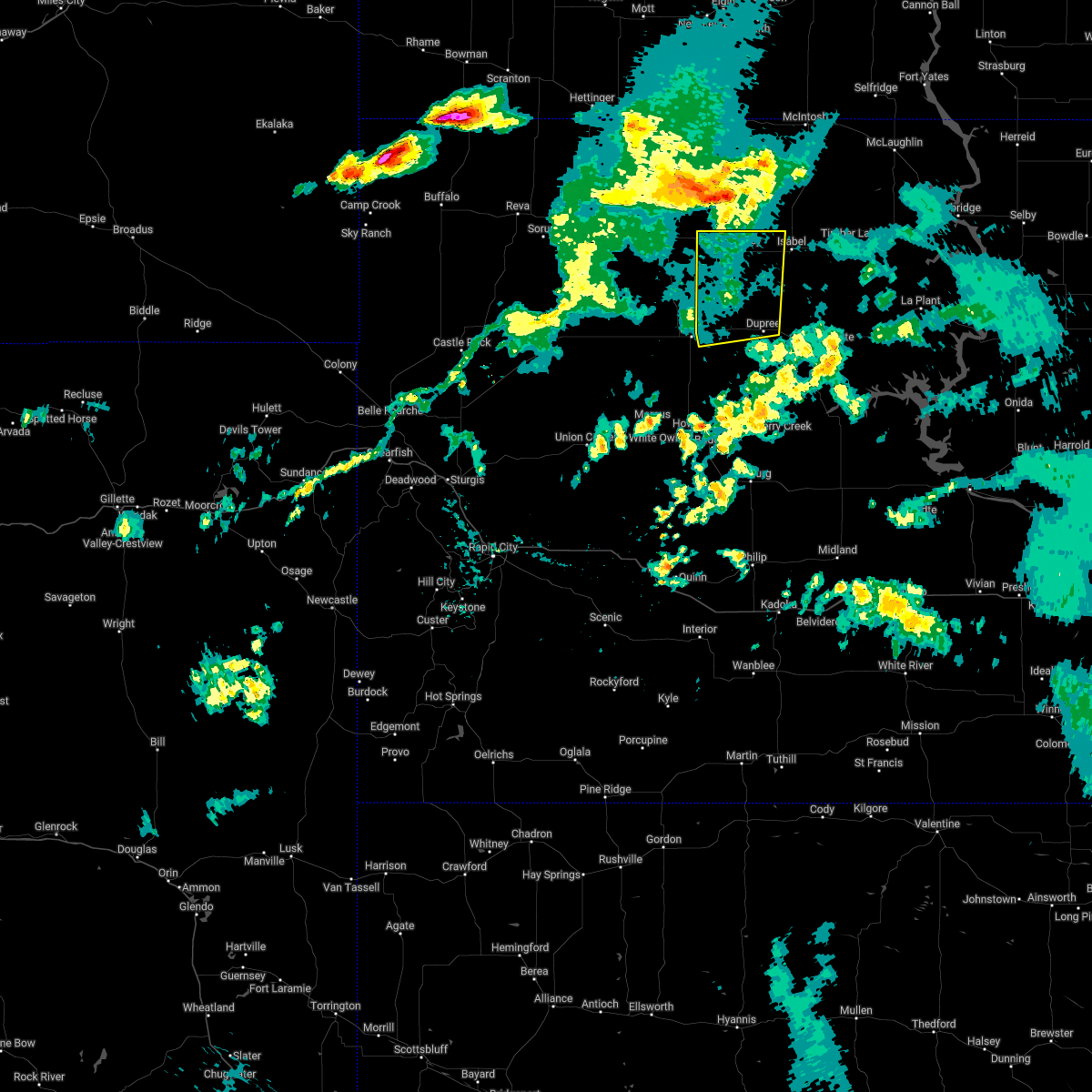 Interactive Hail Maps Hail Map for Dupree, SD