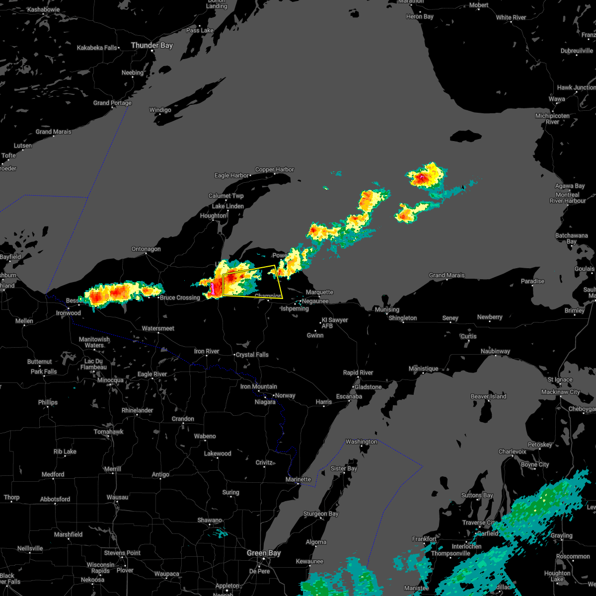 Interactive Hail Maps Hail Map for Michigamme, MI