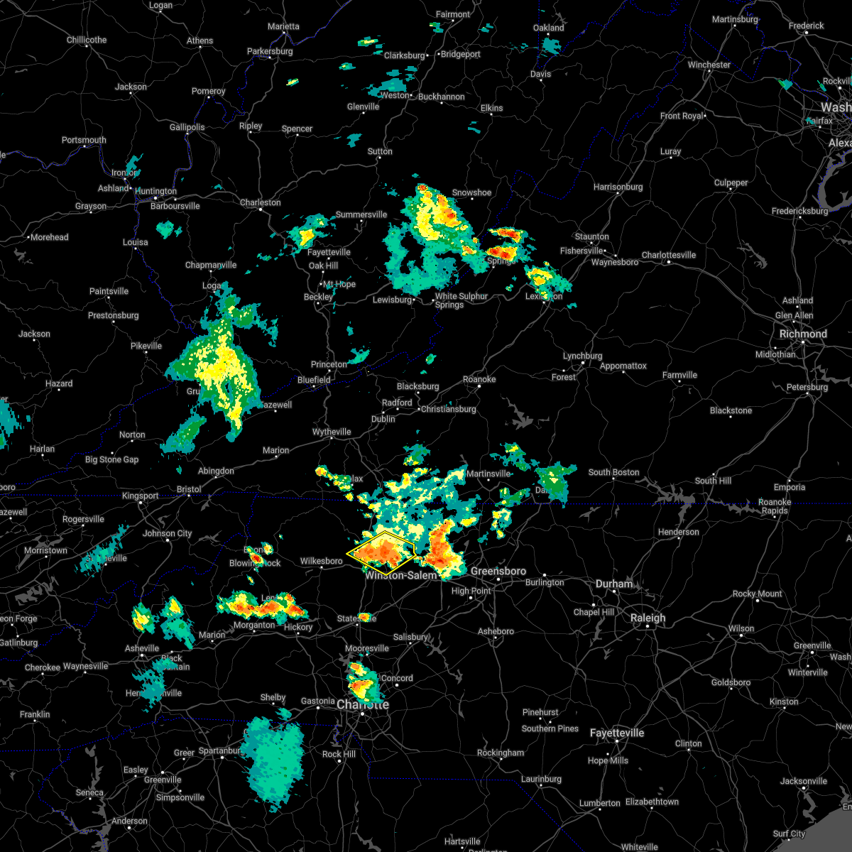 Interactive Hail Maps Hail Map for Ronda, NC